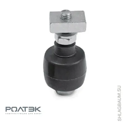 Ролик резиновый Ролтэк арт. 040 с квадратной гайкой