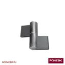 Петли усиленные с опорным подшипником и пластинами Ролтэк арт.833 для распашных ворот